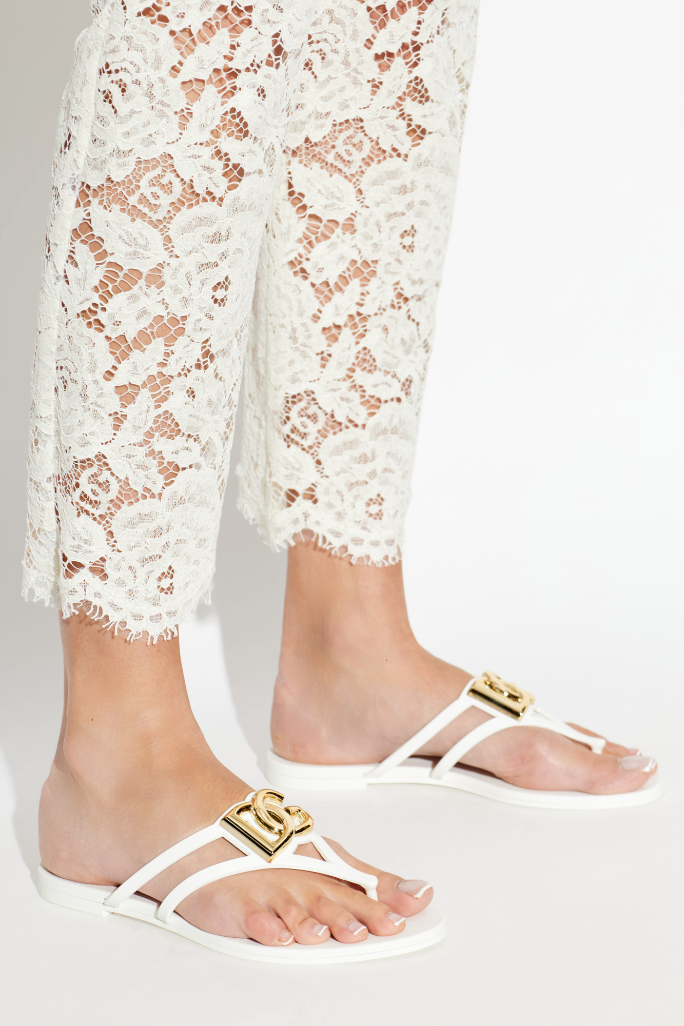 Dolce & Gabbana Slides with logo | Women's | Vitkac